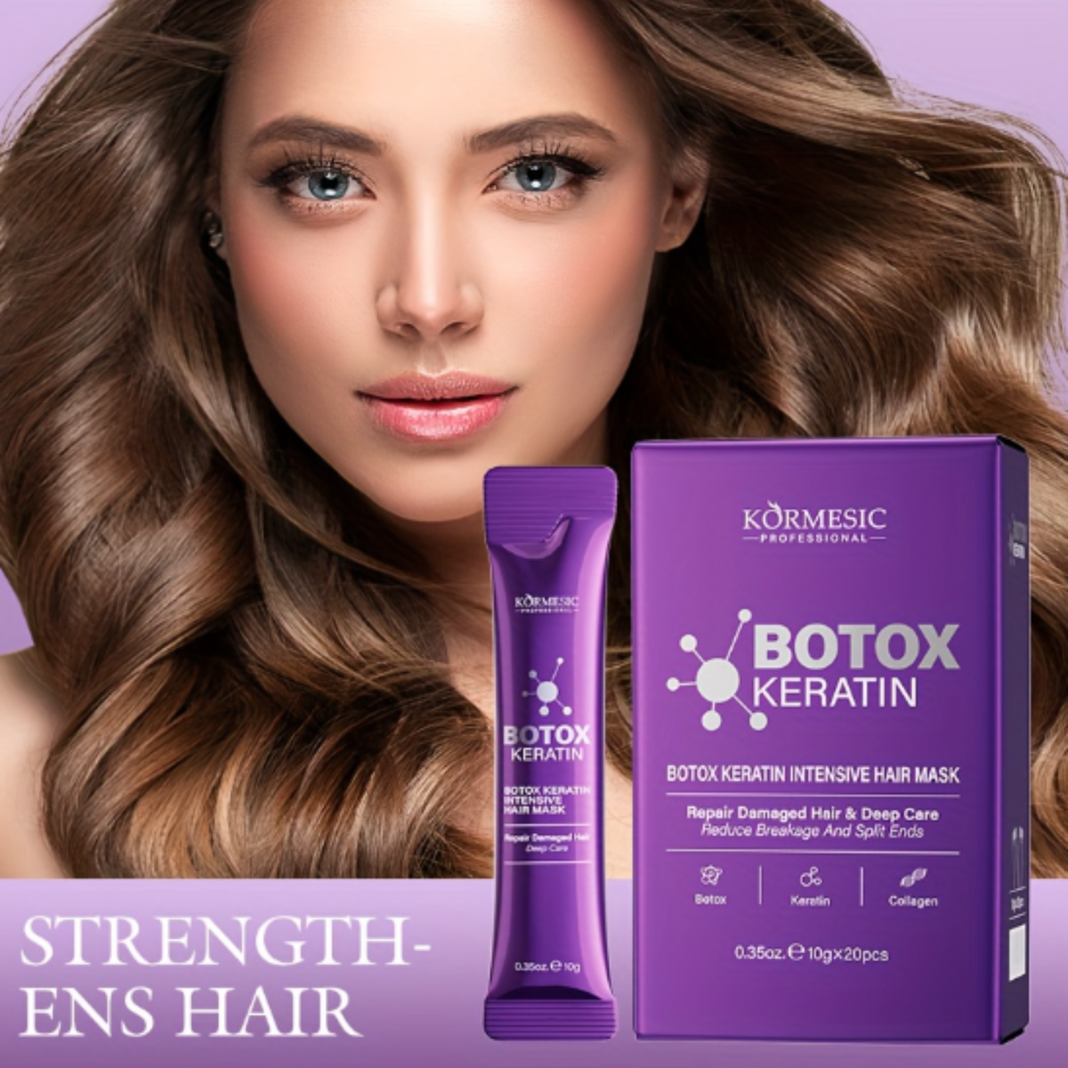 Kormesic Botox Keratin Intensive Hair Mask - 20 Sticks