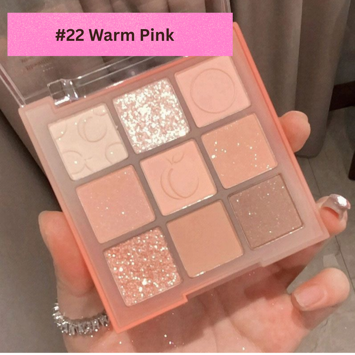MUGELEEN 9-Quad Matt and Shimmers Mixed Palette