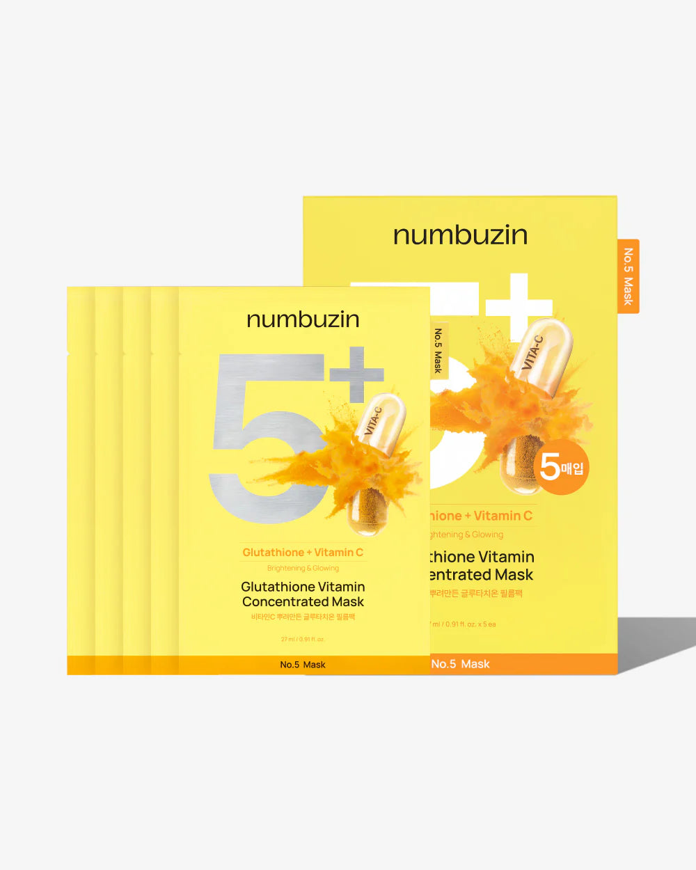 Numbuzin No.5 Glutathione Vitamin Concentrated Mask