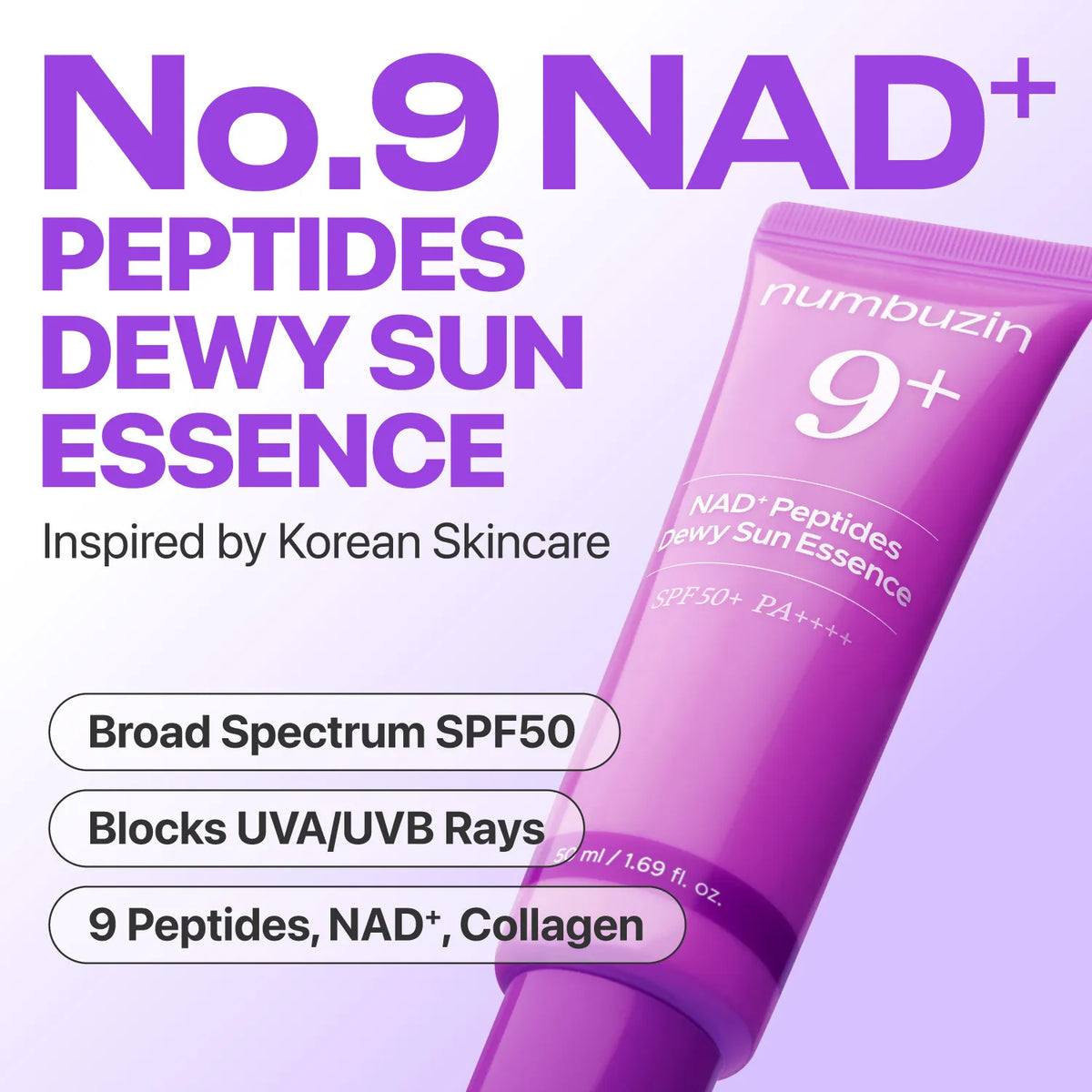 Numbuzin No.9 NAD Peptides Dewy Sun Essence