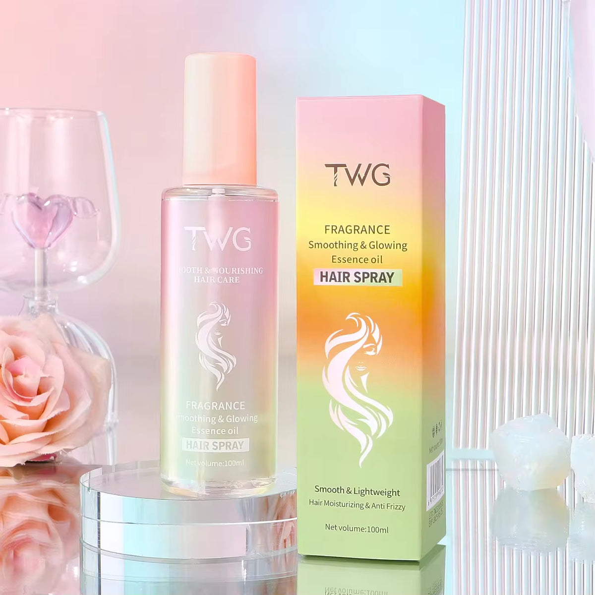 TWG Smoothing & Glowing Essential Oil hair spray