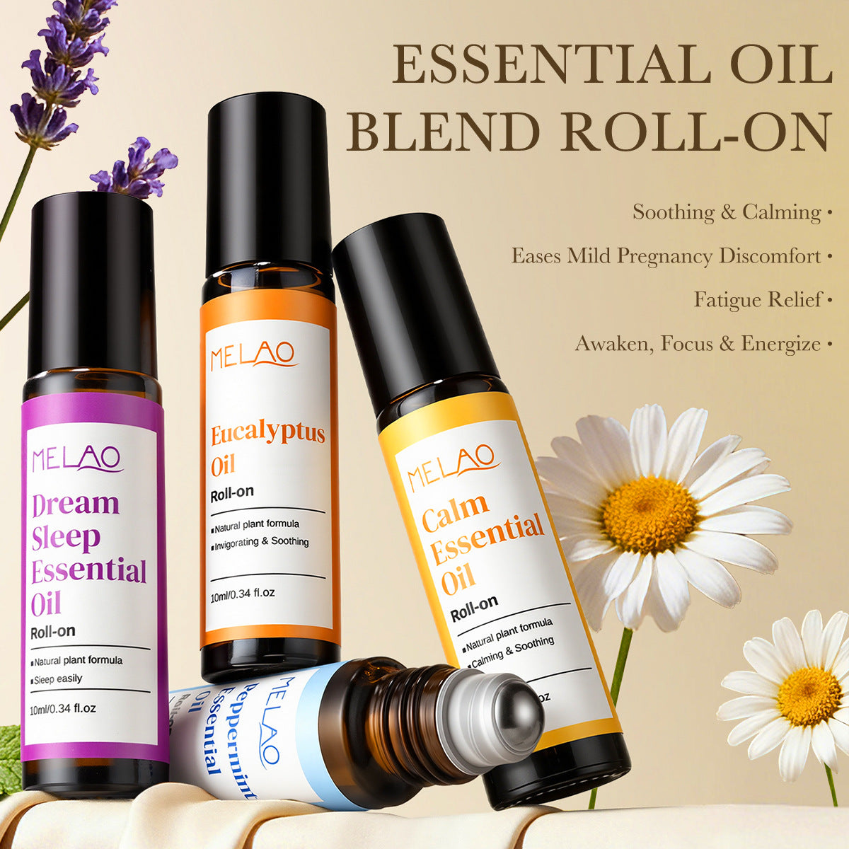 MELAO Natural Plant Essential Oil Blend - Roll on