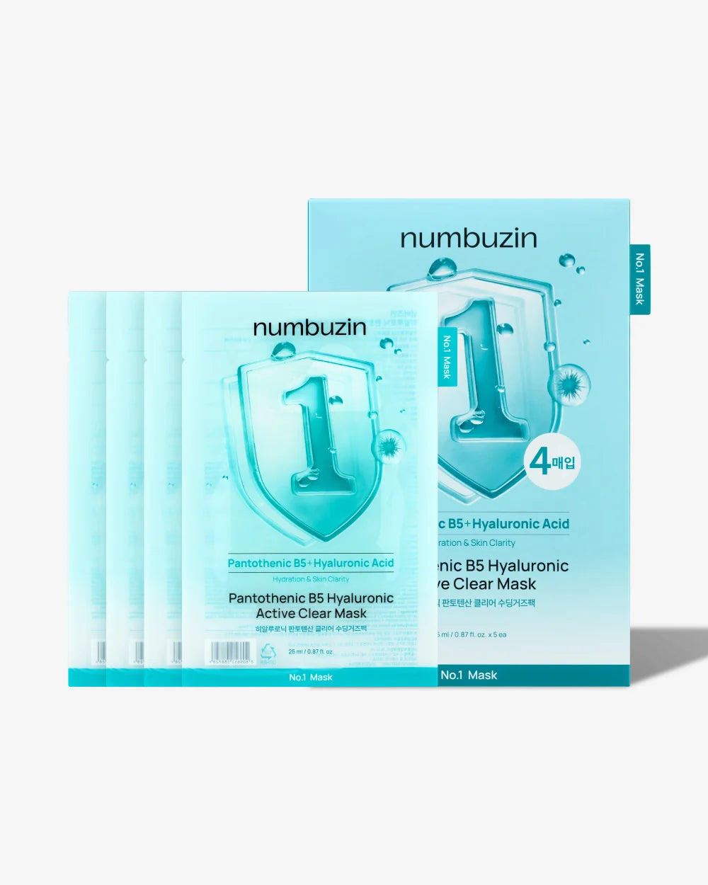 Numbuzin No.1 Pantothenic B5 Hyaluronic Active Clear Mask