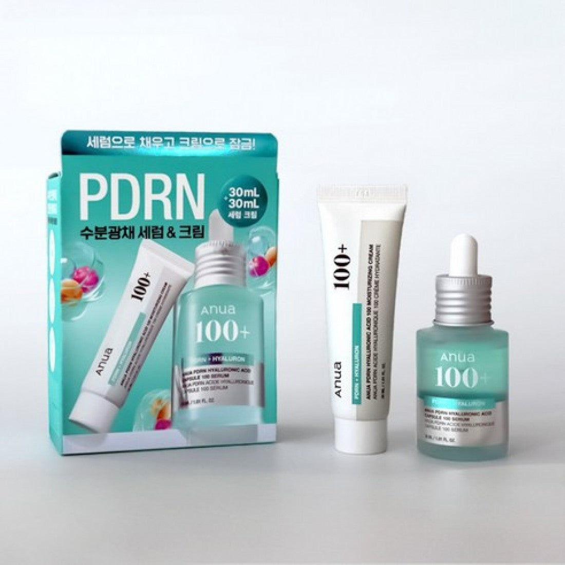 Anua PDRN Hyaluronic Capsule 100 Serum + Moisturising Cream Set